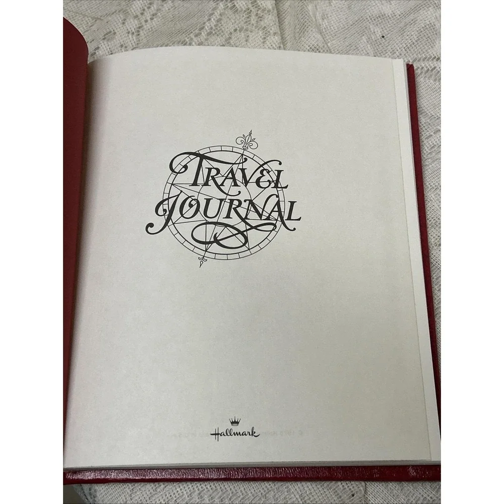 Hallmark Travel Journal Red with Gold lettering‎ Vintage 1975 Hardcover